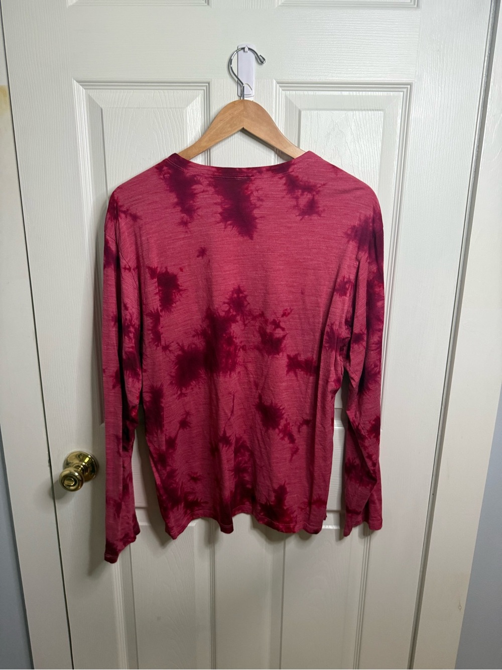 Lululemon Lab Wool-Blend Tie Dye Long Sleeve Shirt Mimic Tie Dye Pink Dragonfrui - Picture 3 of 3